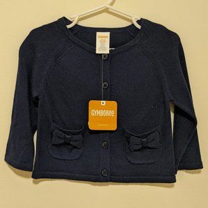 NWT Gymboree Girls Navy Blue Cardigan 12-18 months